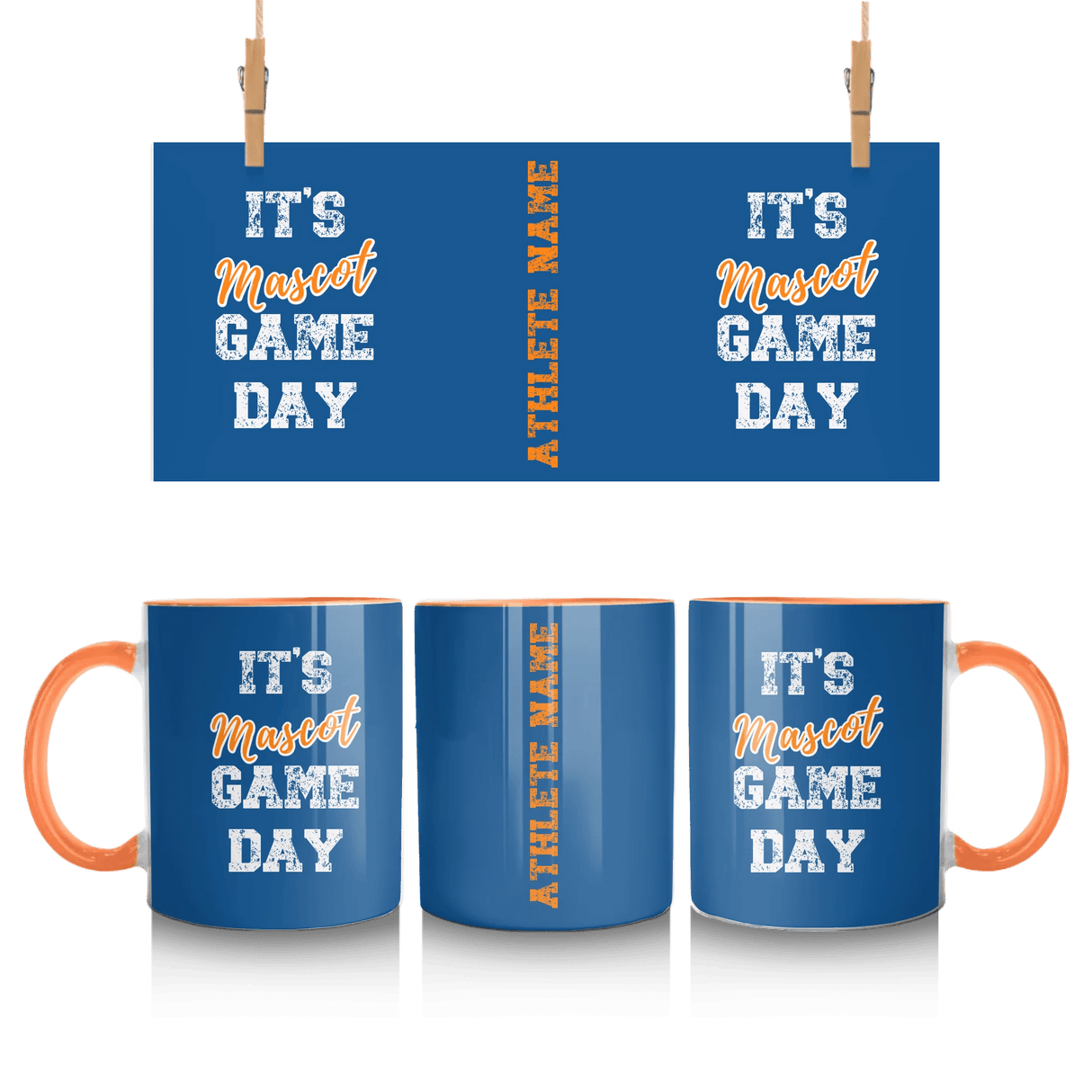 Custom It's Game Day Mug With Mascot
