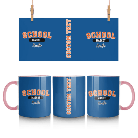 Custom School Spirit Mug With School and Mascot With Classic Design