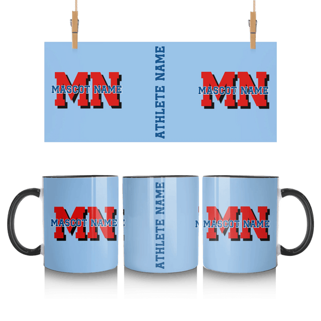 Custom School Mascot Mug With Initials and Mascot Name
