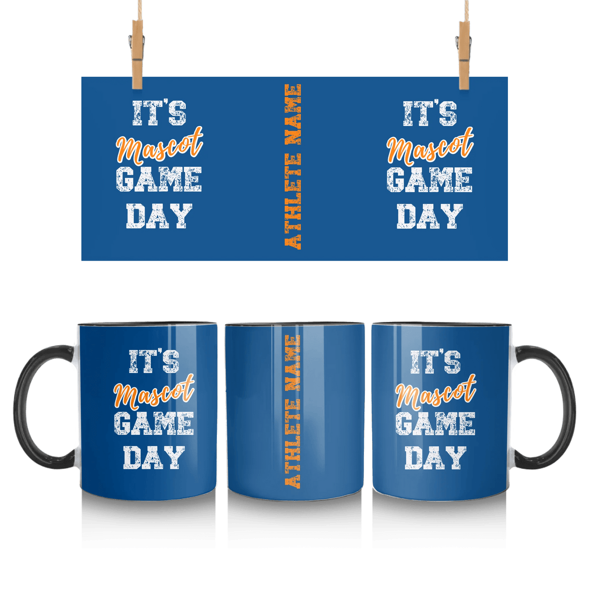 Custom It's Game Day Mug With Mascot