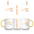 Custom School Spirit Mug With School and Mascot with Outline Design