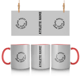 Custom School Spirit Mug With Spiral Text Design