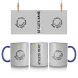Custom School Spirit Mug With Spiral Text Design