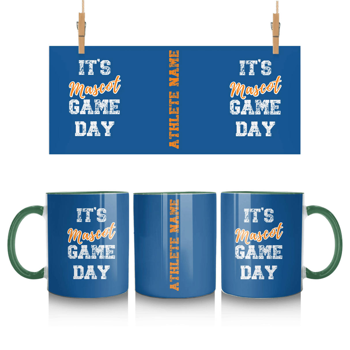 Custom It's Game Day Mug With Mascot