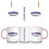 Custom School Spirit Mug With School and Mascot Name With Classic Arch Design