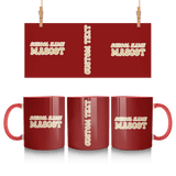 Custom School Spirit Mug With School and Mascot Name With Retro Design