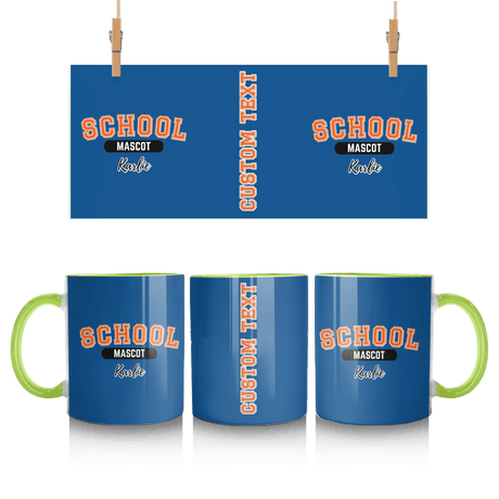 Custom School Spirit Mug With School and Mascot With Classic Design