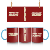 Custom School Spirit Mug With School and Mascot Name With Retro Design