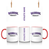 Custom School Spirit Mug With School and Mascot Name With Classic Arch Design