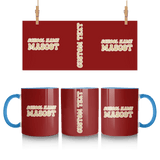 Custom School Spirit Mug With School and Mascot Name With Retro Design