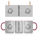 Custom School Spirit Mug With Spiral Text Design