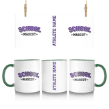 Custom School Spirit Mug With School and Mascot Name With Classic Arch Design