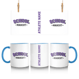 Custom School Spirit Mug With School and Mascot Name With Classic Arch Design