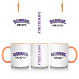 Custom School Spirit Mug With School and Mascot Name With Classic Arch Design