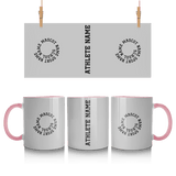 Custom School Spirit Mug With Spiral Text Design
