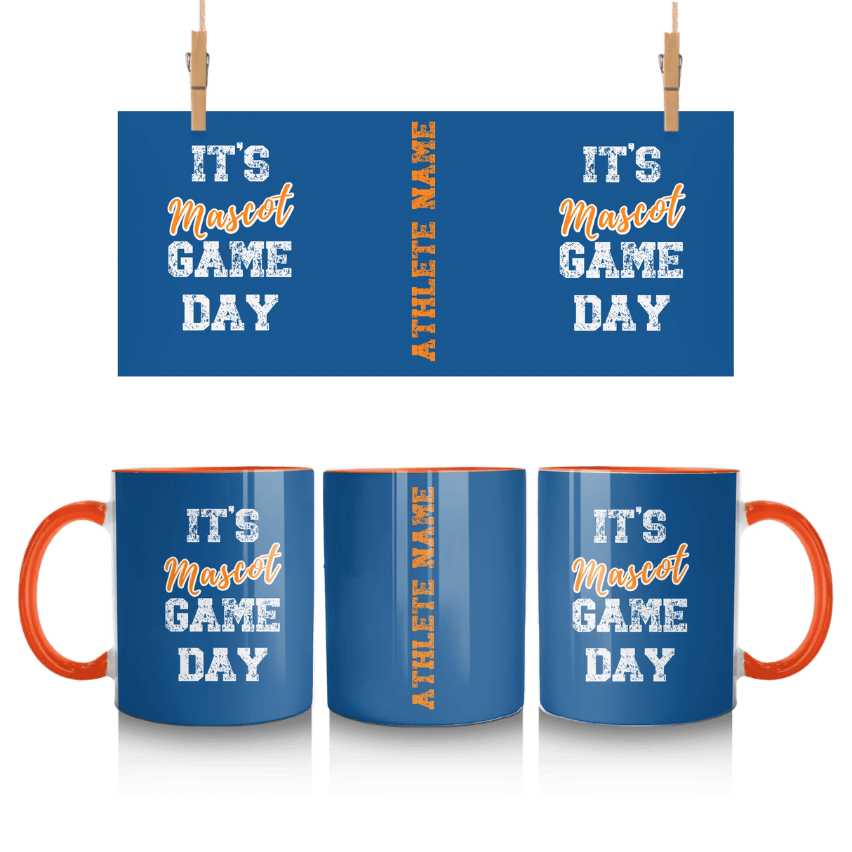 Custom It's Game Day Mug With Mascot