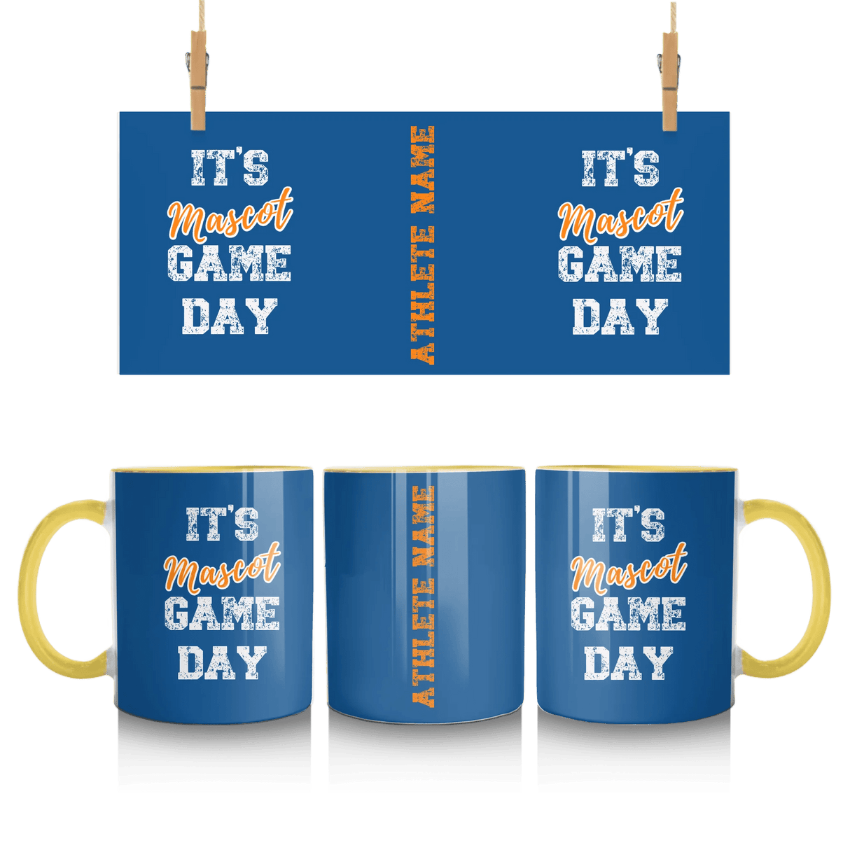 Custom It's Game Day Mug With Mascot