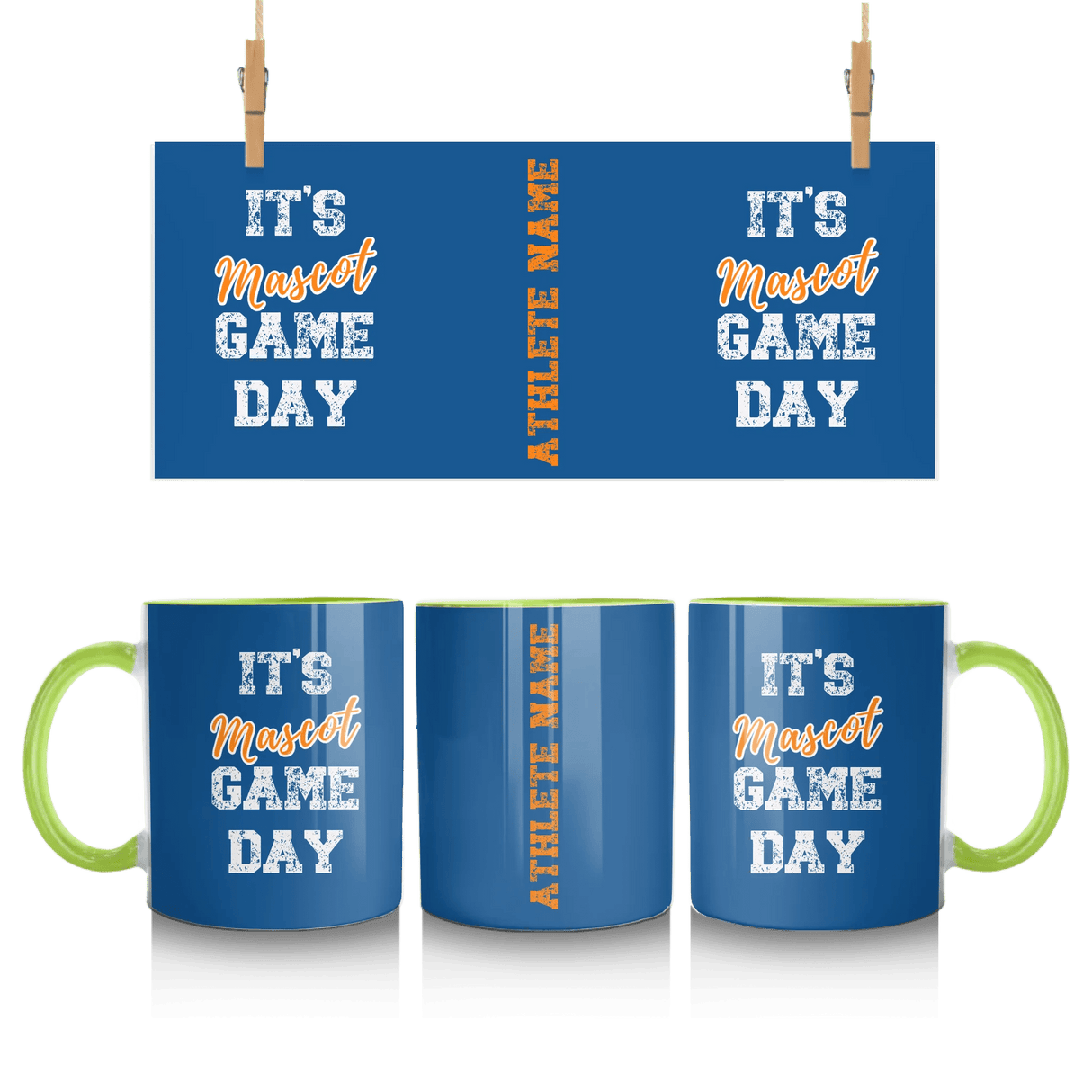Custom It's Game Day Mug With Mascot