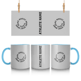 Custom School Spirit Mug With Spiral Text Design