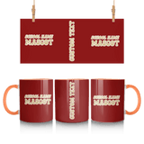 Custom School Spirit Mug With School and Mascot Name With Retro Design