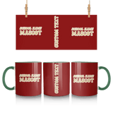 Custom School Spirit Mug With School and Mascot Name With Retro Design