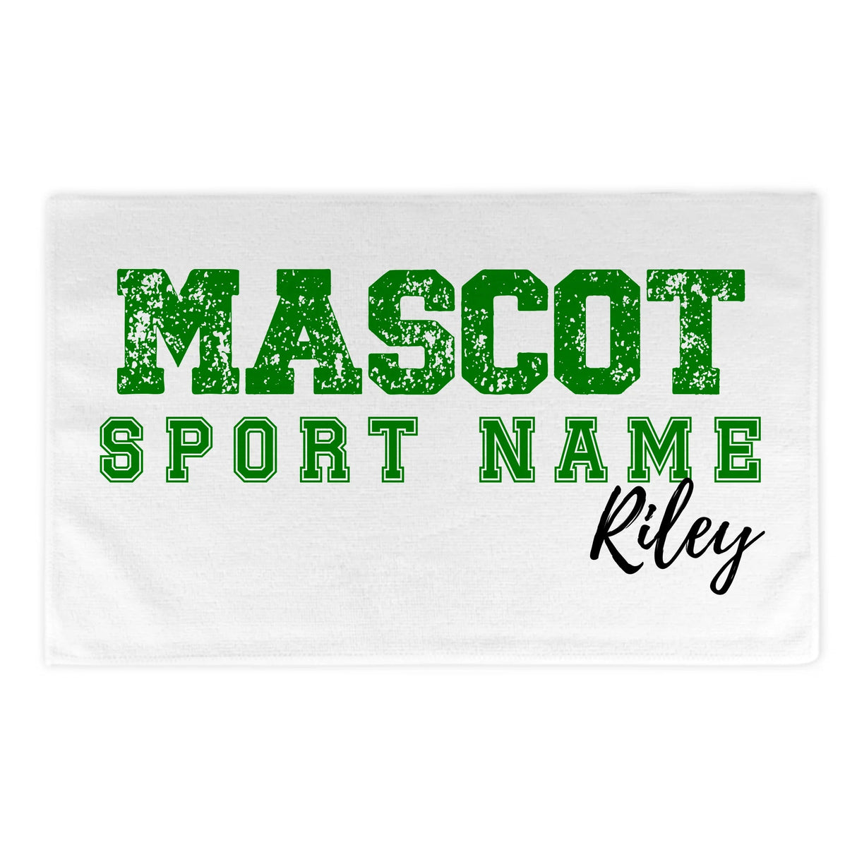 Custom School Spirit Rally Towel With Mascot and Sport with Grunge and Classic Design