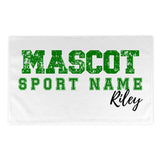 Custom School Spirit Rally Towel With Mascot and Sport with Grunge and Classic Design