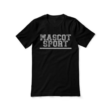 Custom School Spirit Shirt With Mascot and Sport with Grunge Design on a Unisex T-Shirt