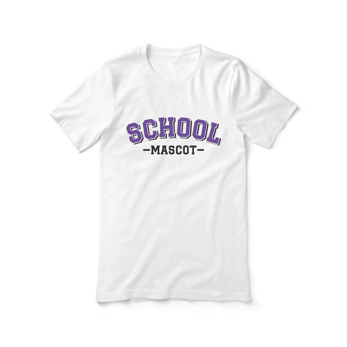 Custom School Spirit Shirt With School and Mascot Name With Classic Arch Design on a Unisex T-Shirt