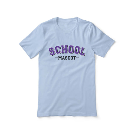 Custom School Spirit Shirt With School and Mascot Name With Classic Arch Design on a Unisex T-Shirt