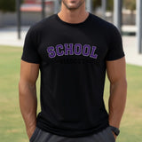 Custom School Spirit Shirt With School and Mascot Name With Classic Arch Design on a Unisex T-Shirt