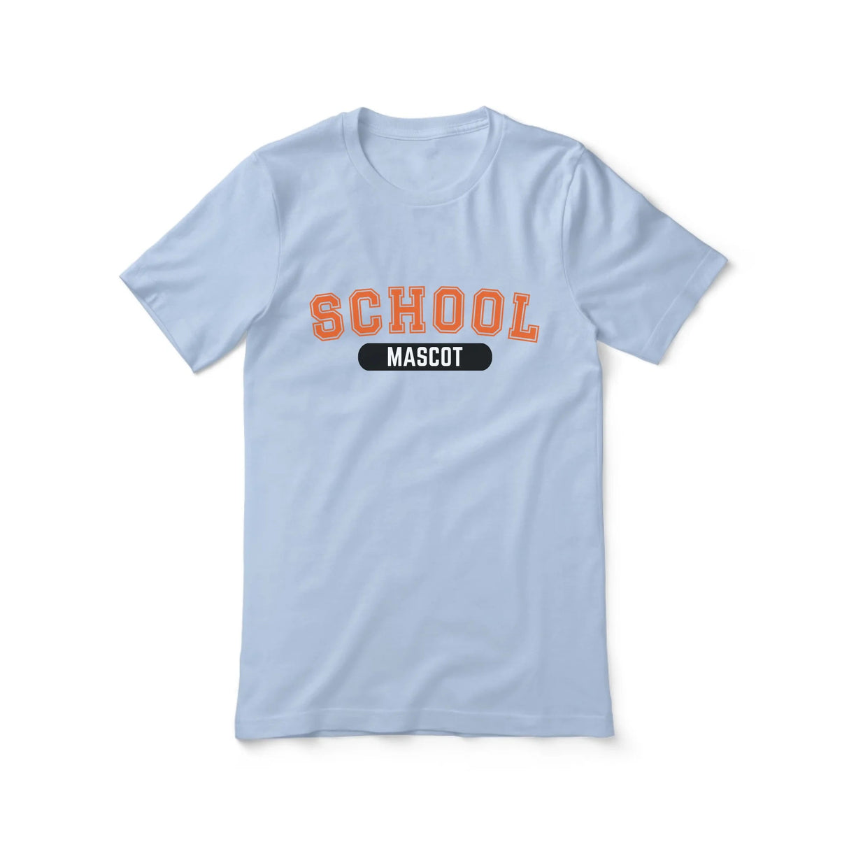 Custom School Spirit Shirt With School and Mascot With Classic Design on a Unisex T-Shirt