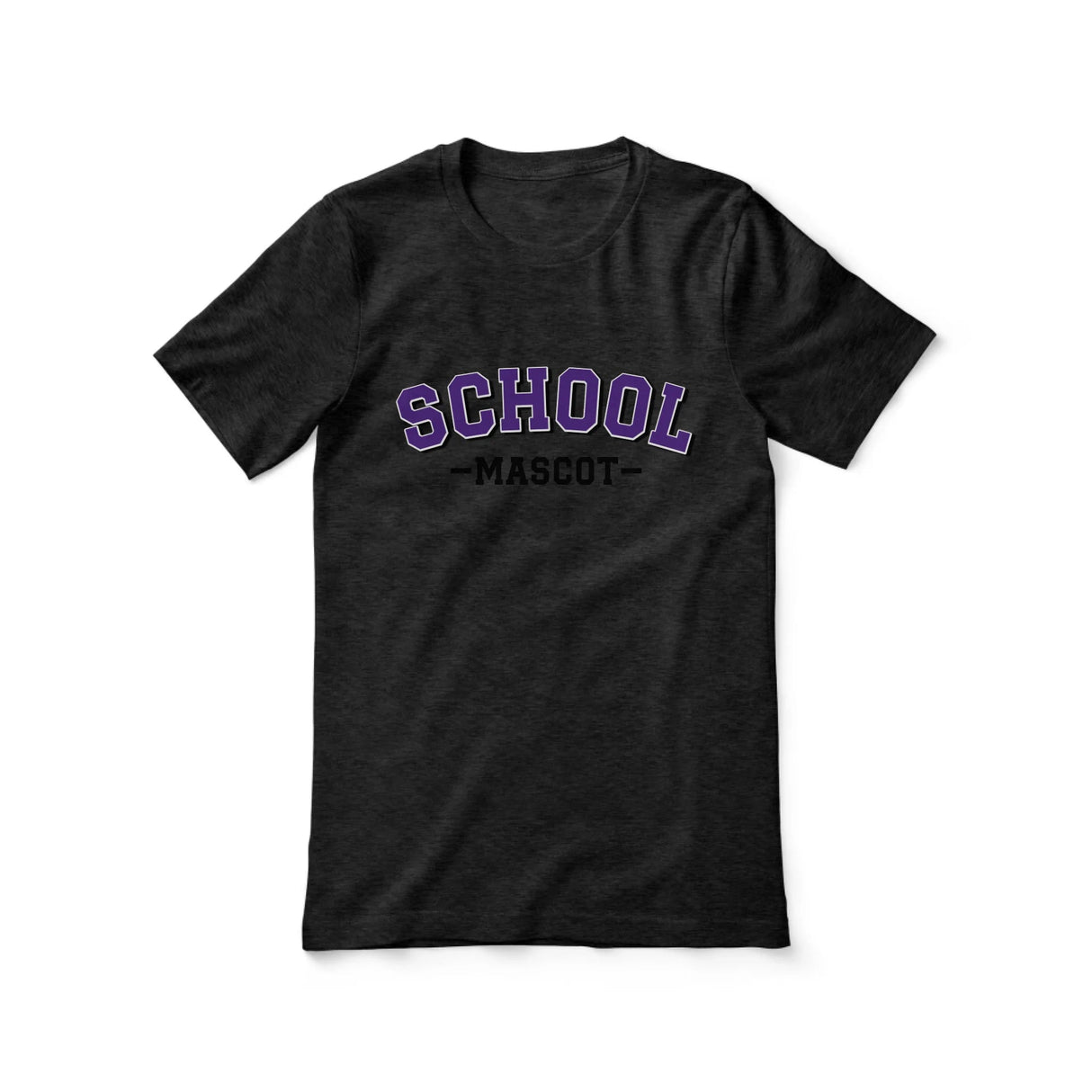 Custom School Spirit Shirt With School and Mascot Name With Classic Arch Design on a Unisex T-Shirt