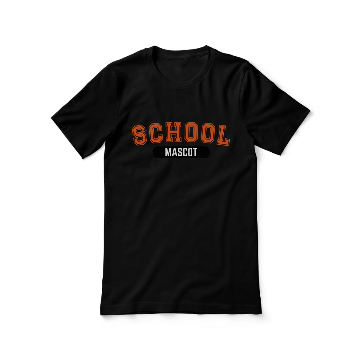 Custom School Spirit Shirt With School and Mascot With Classic Design on a Unisex T-Shirt