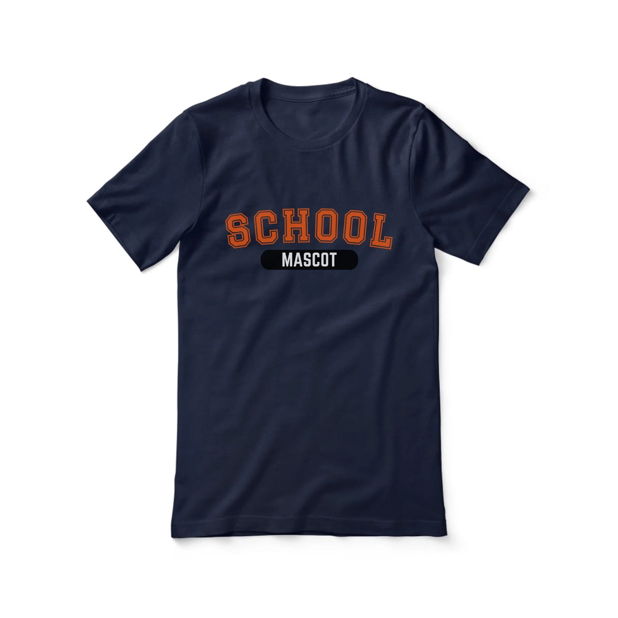 Custom School Spirit Shirt With School and Mascot With Classic Design on a Unisex T-Shirt