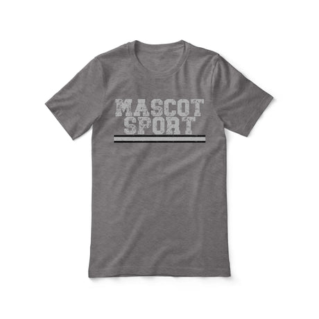 Custom School Spirit Shirt With Mascot and Sport with Grunge Design on a Unisex T-Shirt