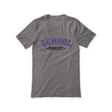 Custom School Spirit Shirt With School and Mascot Name With Classic Arch Design on a Unisex T-Shirt