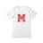 Custom School Mascot Shirt With Large Initial and Mascot Name on a Unisex T-Shirt