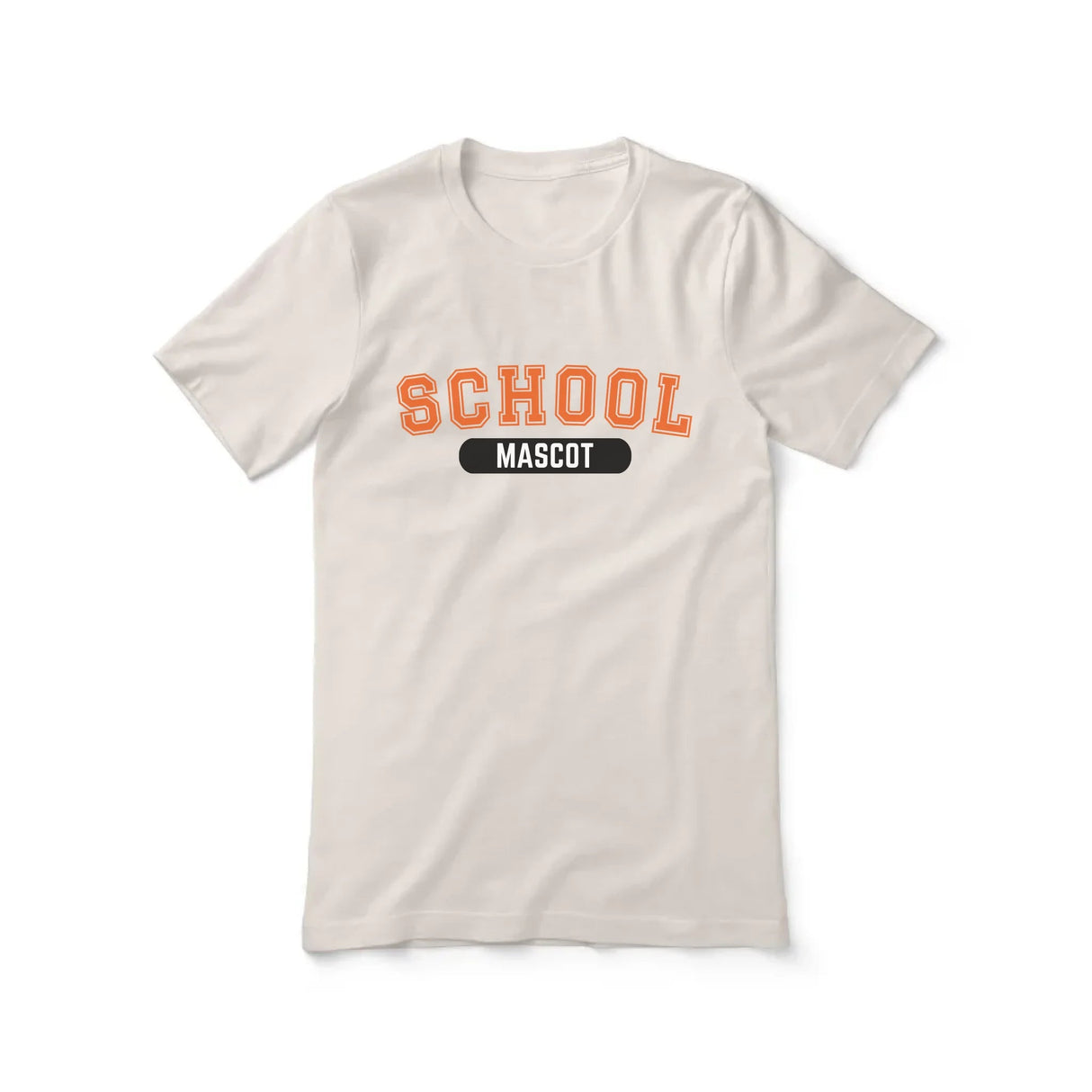 Custom School Spirit Shirt With School and Mascot With Classic Design on a Unisex T-Shirt