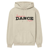 Custom Dance Mascot and Dancer Name on a Hoodie with a Black Graphic
