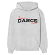 Custom Dance Mascot and Dancer Name on a Hoodie with a Black Graphic