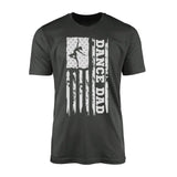 Dance Dad Vertical Flag on a Men's T-Shirt with a White Graphic