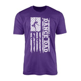 Dance Dad Vertical Flag on a Men's T-Shirt with a White Graphic