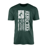 Dance Dad Vertical Flag on a Men's T-Shirt with a White Graphic