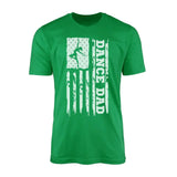 Dance Dad Vertical Flag on a Men's T-Shirt with a White Graphic