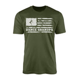 Dance Grandpa Horizontal Flag on a Men's T-Shirt with a White Graphic