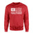 Dance Grandma Horizontal Flag on a Sweatshirt with a White Graphic