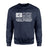 Dance Grandma Horizontal Flag on a Sweatshirt with a White Graphic