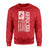 Dance Dad Vertical Flag on a Sweatshirt with a White Graphic