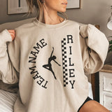 Personalized Dance on a Sweatshirt With Team and Dancer Name on a Sweatshirt